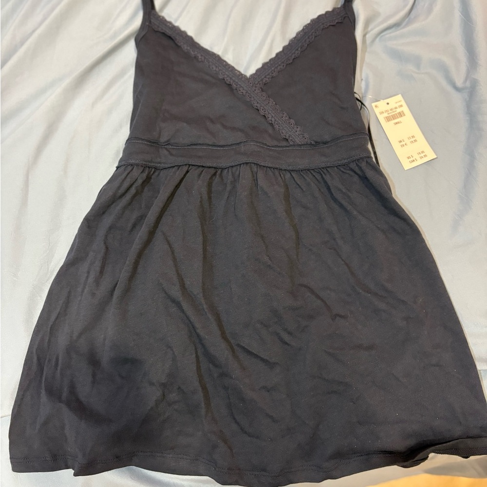 Hollister Navy Blue Babydoll Top
